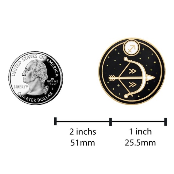 Sagittarius Astrological Sign Pin - Picture 2 of 3